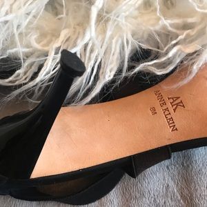 Black Satin Ann Klein Shoes